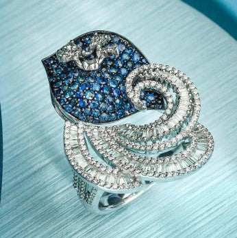 Diamond and Sapphire Ring at Pakistan's Top Jewellers