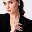 STARDUST WHITE CERAMIC RING