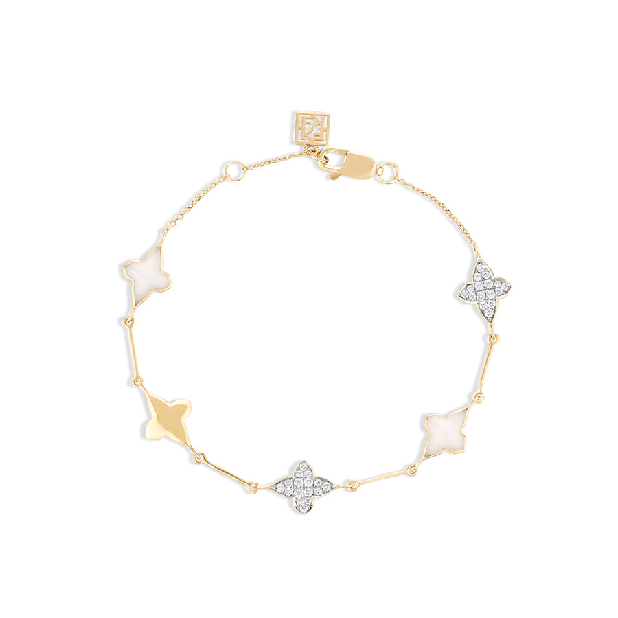 WHITE CERAMIC MODISH BRACELET