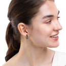 BLACK AND GOLD DIAMOND EARRINGS PAKISTAN HANIF