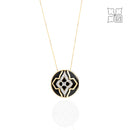 Diamond Studded Black Pendant