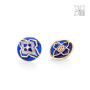 Diamond Studded Blue Earrings