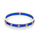 Diamond Studded Blue Bangle