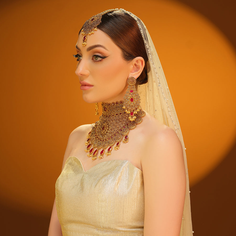 Rubies and Gold Set Pakistan