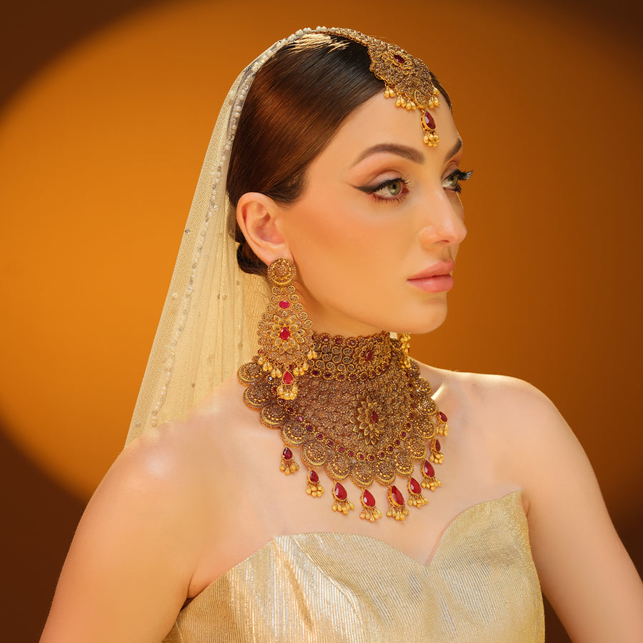 Rubies and Gold Set Pakistan