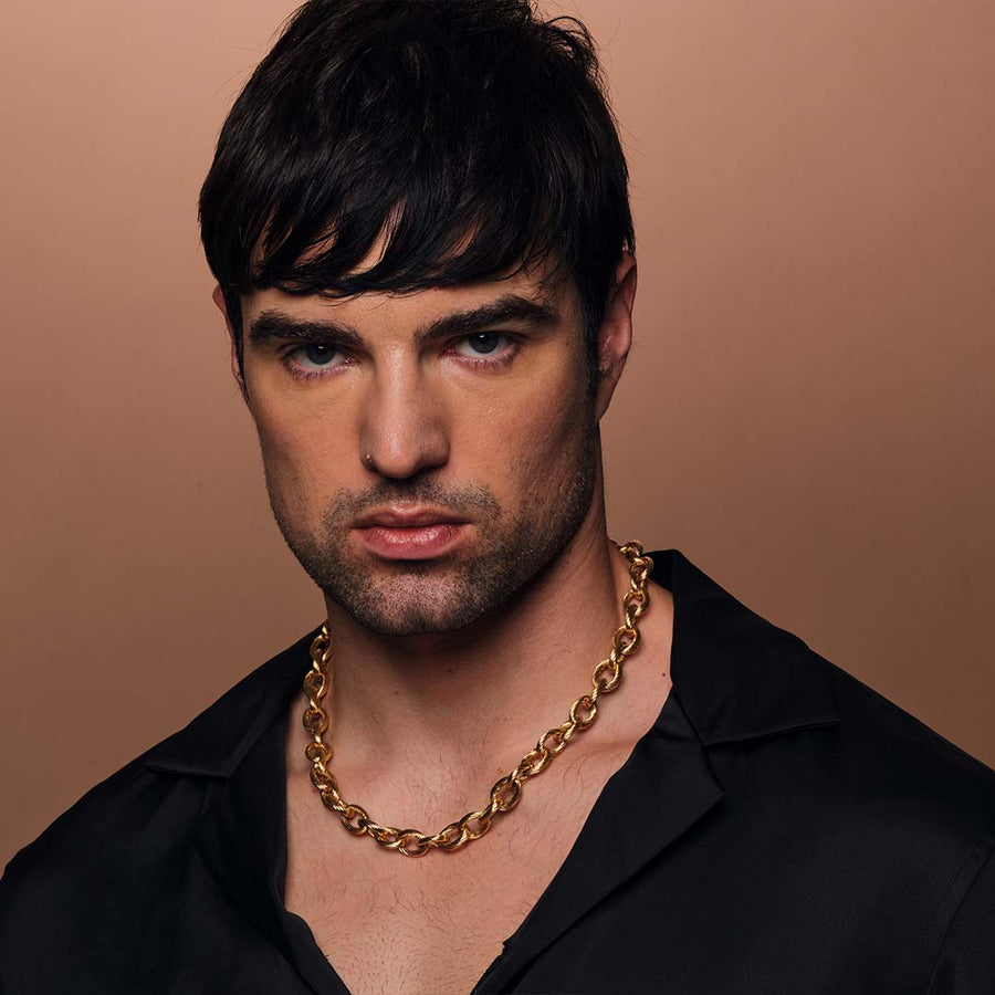 MASCULINE YELLOW GOLD CHAIN