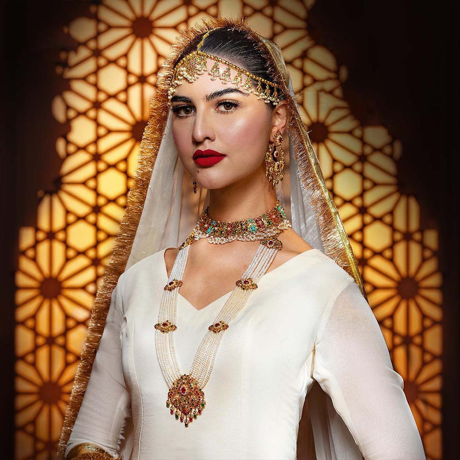 Navratan Gold Set Jewellery Pakistan