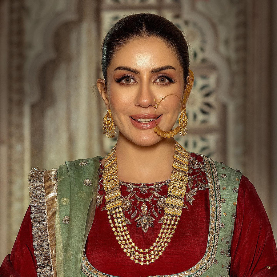 Navratan Gold Set Jewellery Pakistan