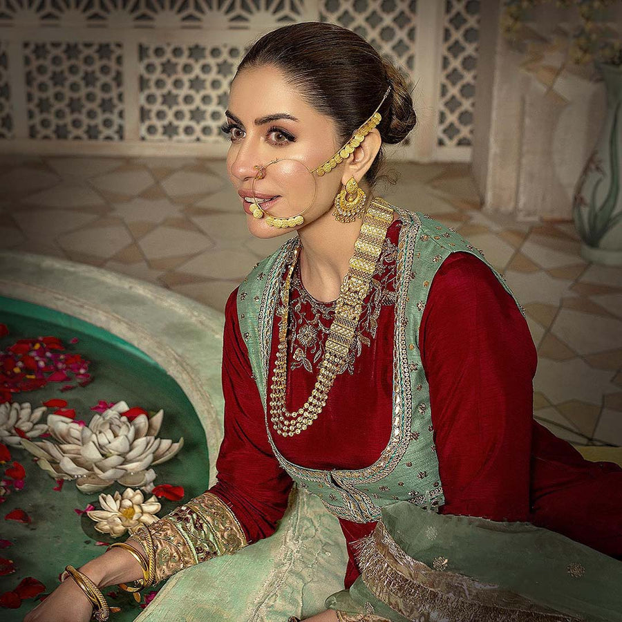 Navratan Gold Set Jewellery Pakistan