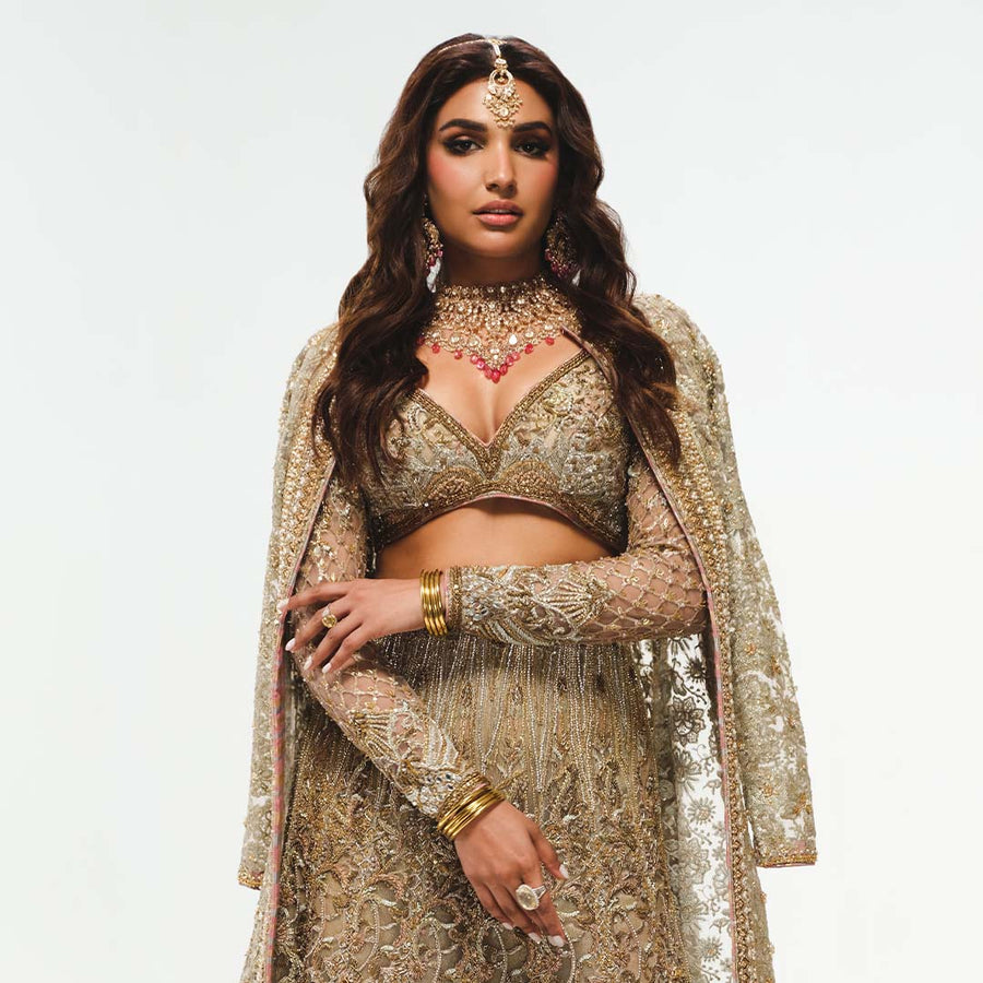 Taj Mahal Gold Set Jewellery Pakistan
