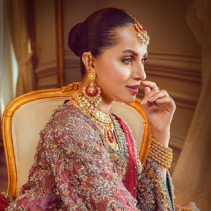 Taj Mahal Gold Set Jewellery Pakistan