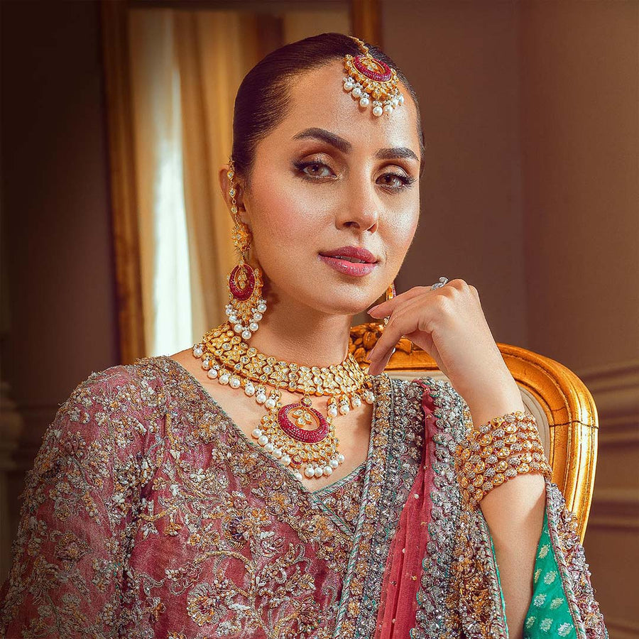 Taj Mahal Gold Set Jewellery Pakistan