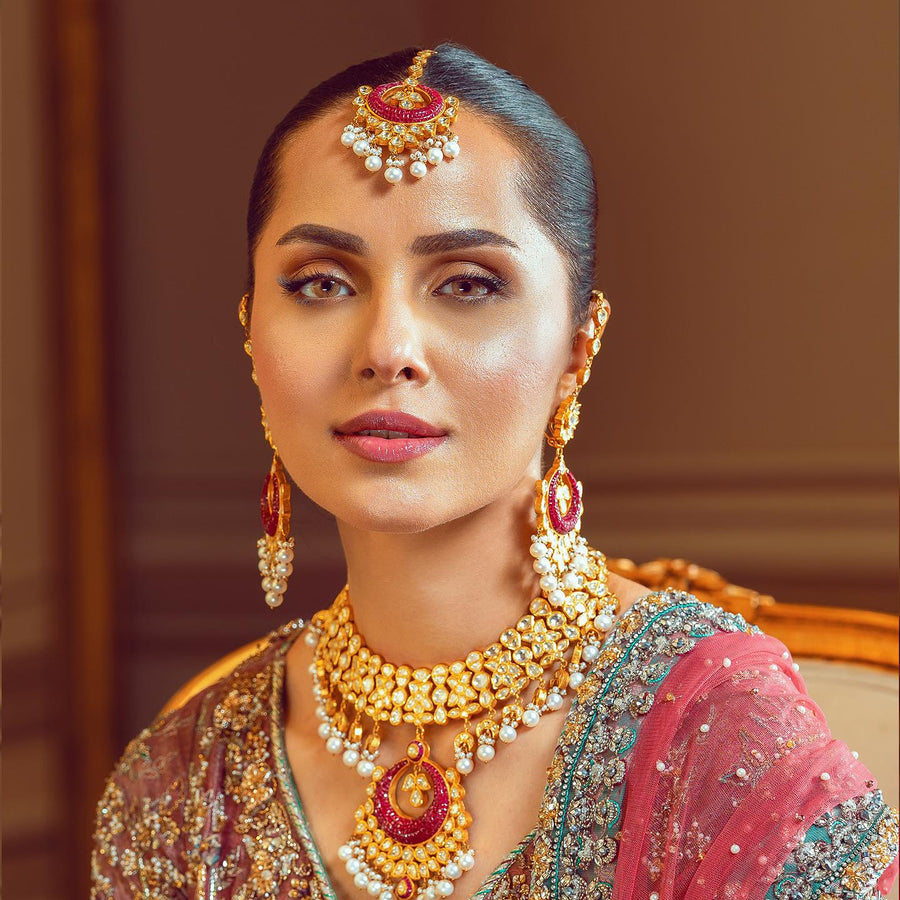 Taj Mahal Gold Set Jewellery Pakistan