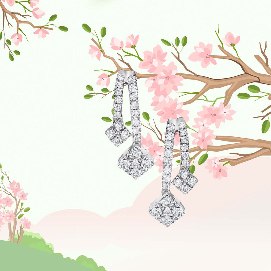 DIAMOND EARRING HANIF PAKISTAN TOP JEWELLER