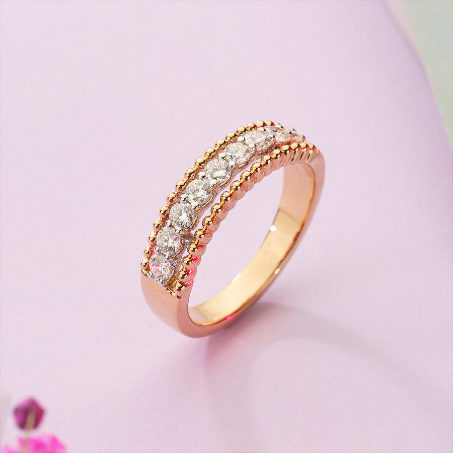 White and Yellow Gold Diamond Ring