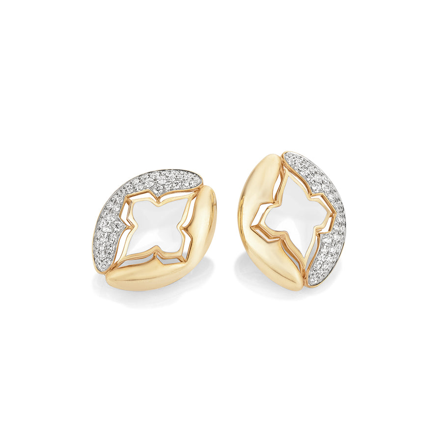 WHITE CERAMIC STATEMENT STUDS