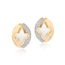 WHITE CERAMIC STATEMENT STUDS