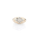 Diamond Studded White Ring