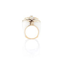 Diamond Studded White Ring