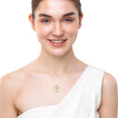 Diamond Studded White Necklace