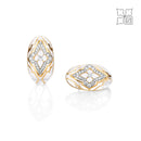 Diamond Studded White Rings