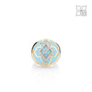 Diamond Studded Turquoise Ring