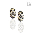 Diamond Studded Black Earrings