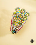 Peacock Ring, rubies, emeralds, sapphires and diamonds