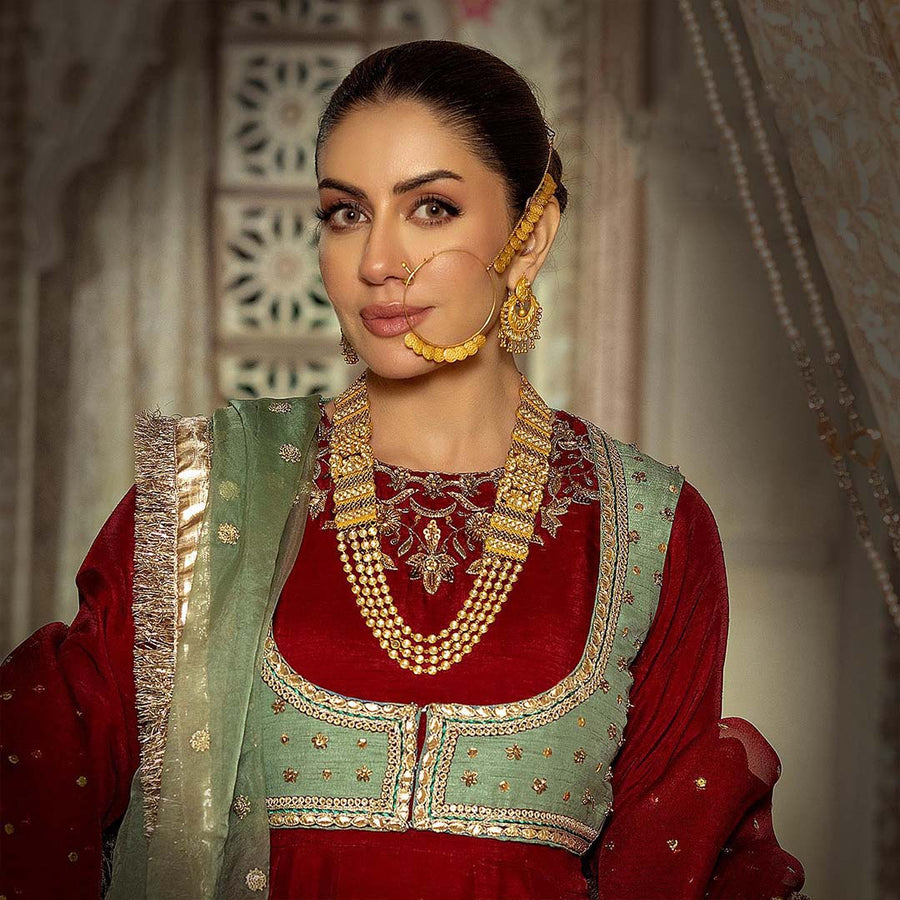 Navratan Gold Set Jewellery Pakistan