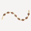 Hand painted gold bracelet Jewellery