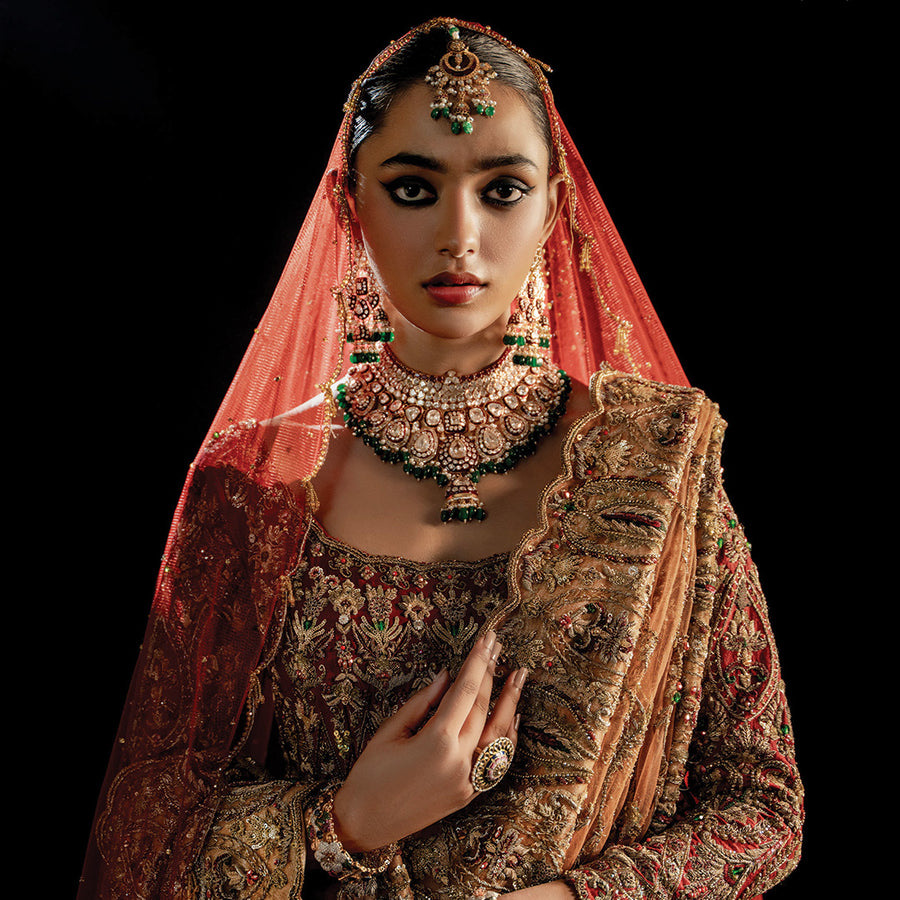 Taj Mahal Gold Set Jewellery Pakistan