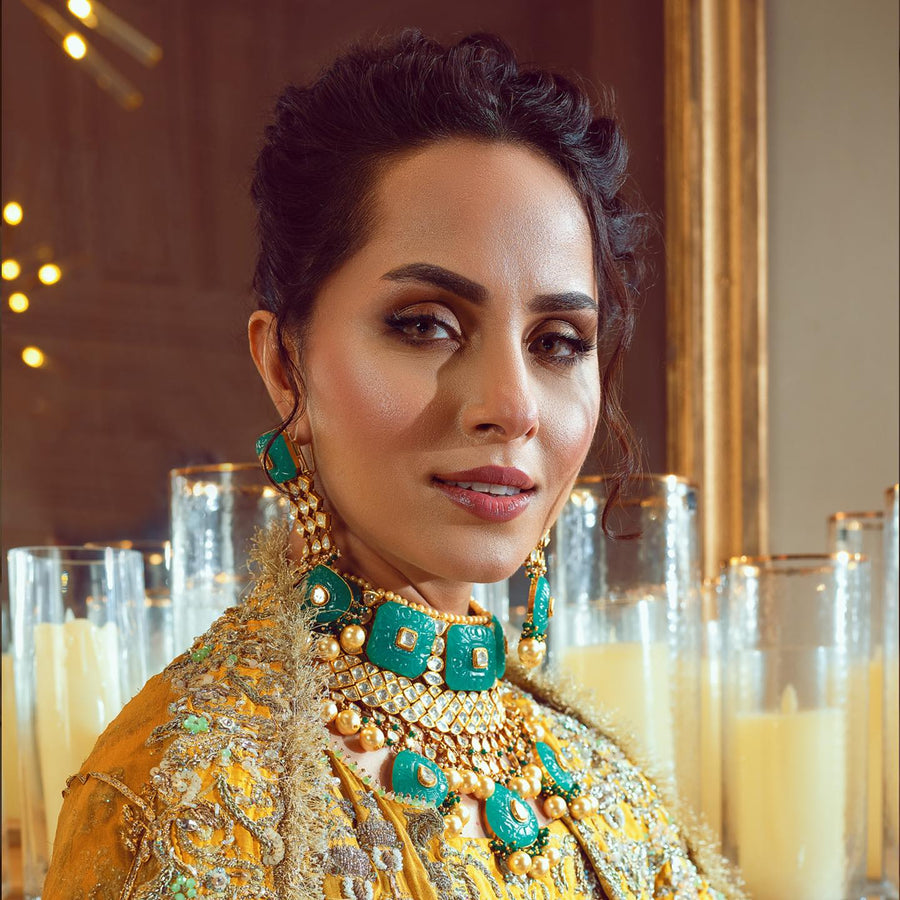 Taj Mahal Gold Set Jewellery Pakistan
