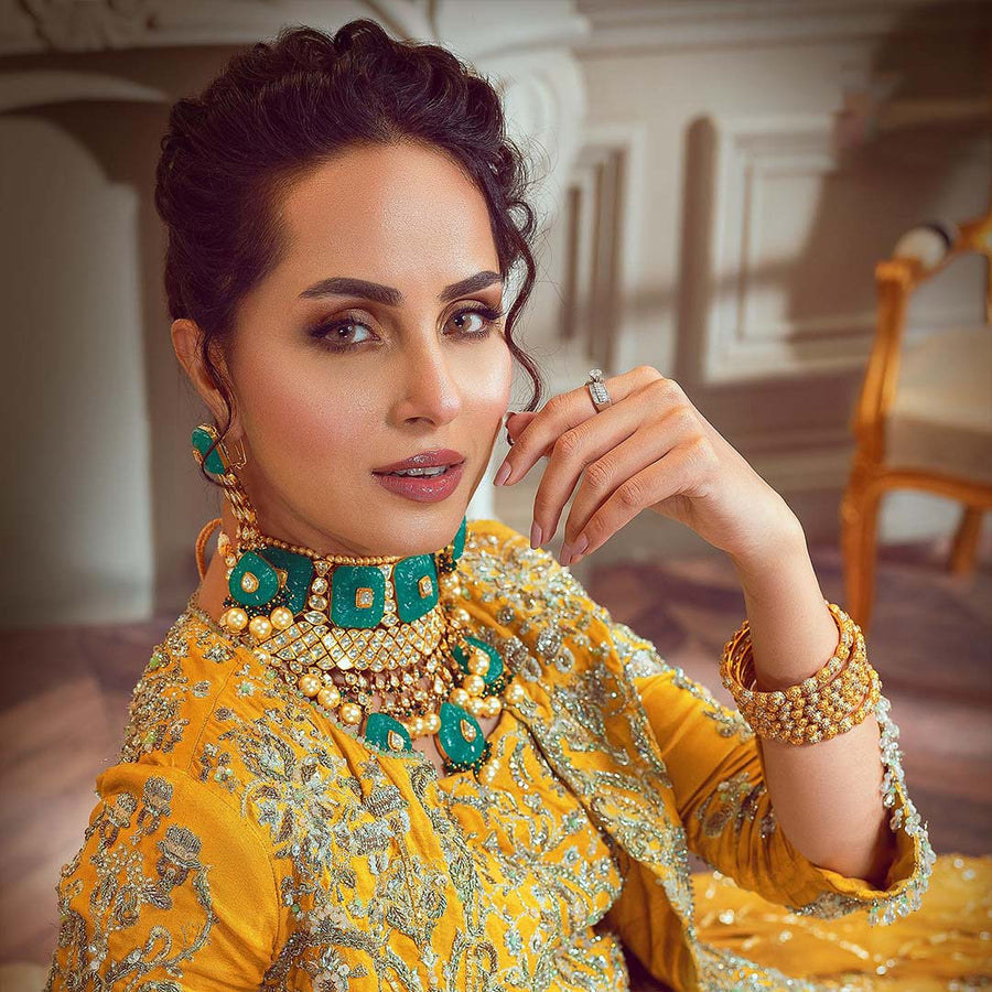 Taj Mahal Gold Set Jewellery Pakistan