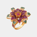 Gold Ring Floral
