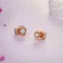 Rose Gold Diamond Earrings