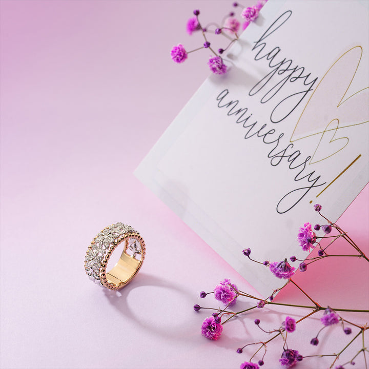 White and Yellow Gold Diamond Ring