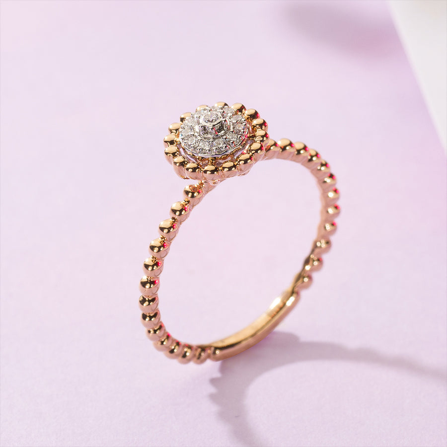 White and Yellow Gold Diamond Ring