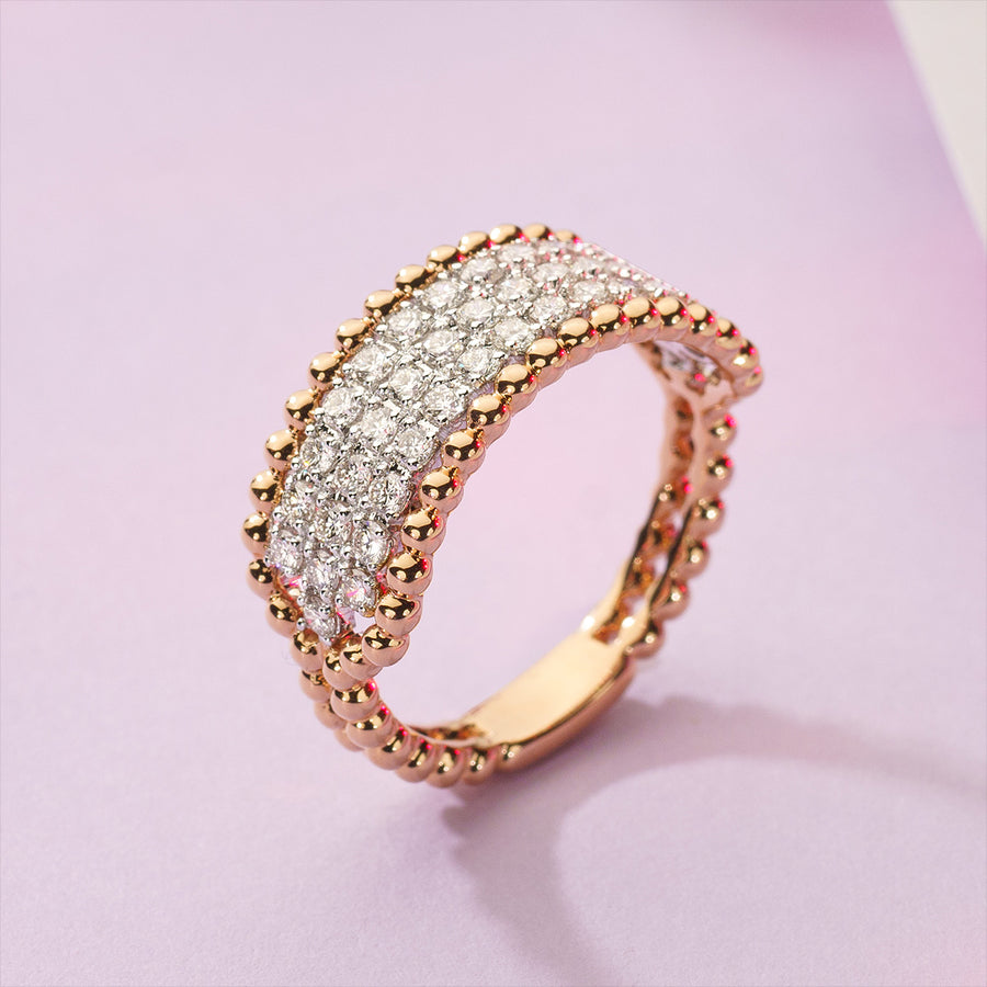 White and Yellow Gold Diamond Ring