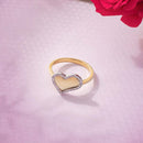 HEART SHAPED DIAMONDS ROSE GOLD RING BEST GOLD RINGS IN LAHORE